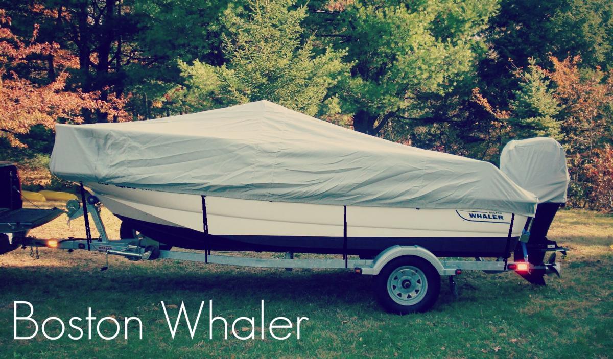 Custom Fit Boat Cover on Boston Whaler Montauk