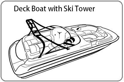 Boat Covers for Deck Boats with Ski Towers 