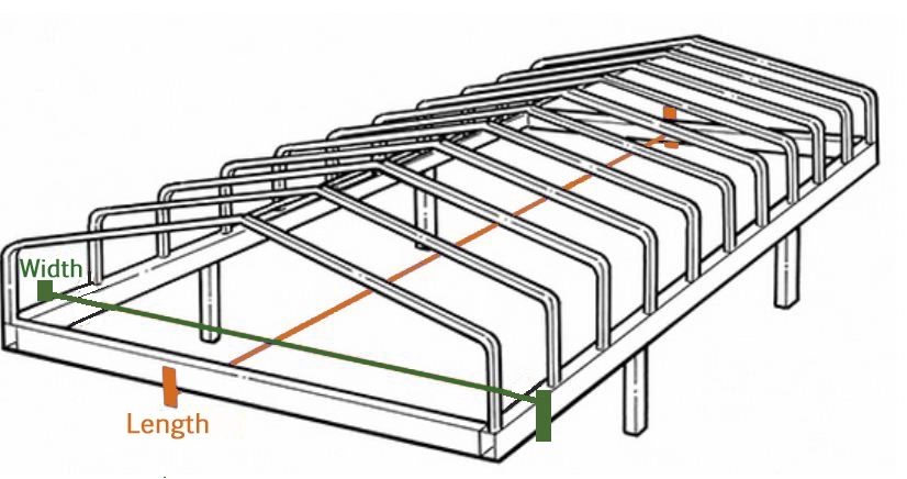 Hewitt Flat End Boat Lift Canopy Frame 