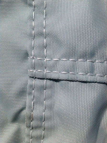 Double stitched seems sewn with marine grade anti-wick thread