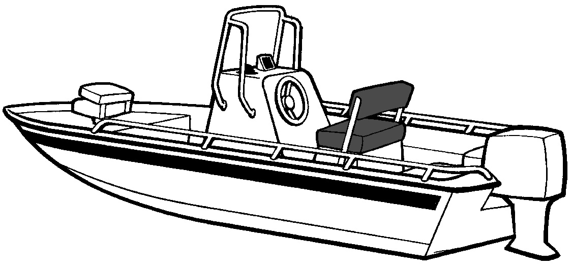 Shallow Draft V-Hull Center Console Fishing Boat (SKIFF)