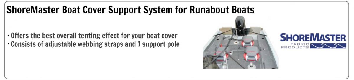 ShoreMaster Boat Cover Support System for Runabout Boats