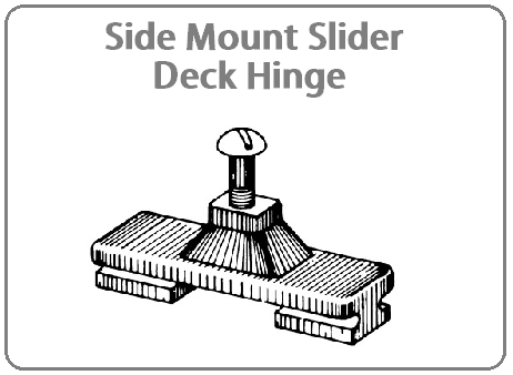 Nylon Side Mount Slider Deck Hinge