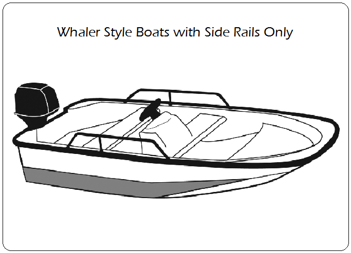 Whaler Style Boat with Side Rails Only