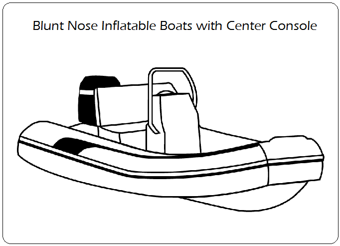 Blunt Nose Inflatable Boats with Center Console