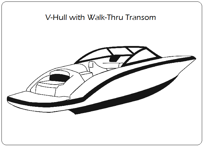 V-Hull with Walk Thru Transom